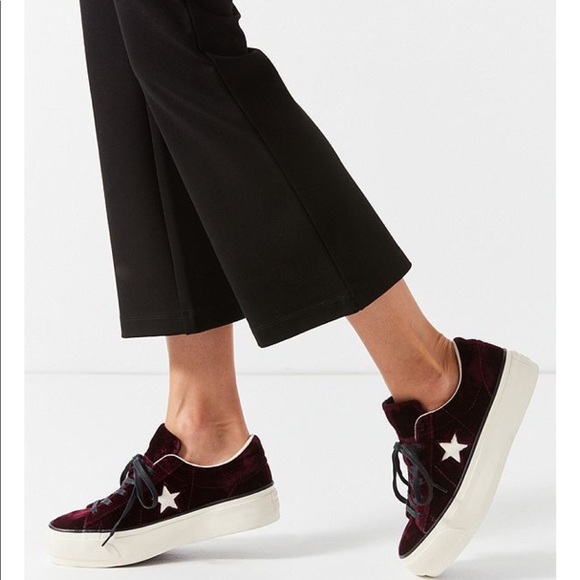 Star Velvet Platform Sneaker | Poshmark